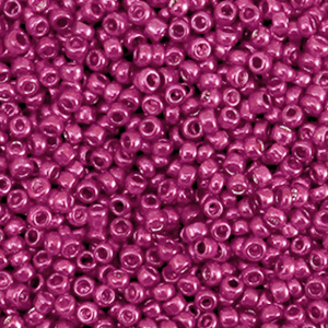 Rocailles 2mm metallic shine cerise pink, 10 gram